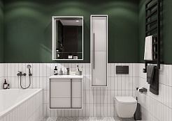 Акватон Мебель для ванной Ривьера 60 белая матовая – фотография-3